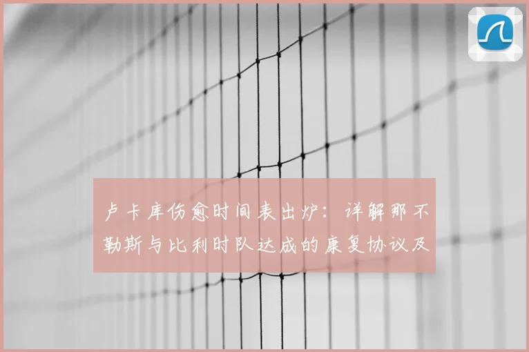 卢卡库伤愈时间表出炉：详解那不勒斯与比利时队达成的康复协议及复出前景
